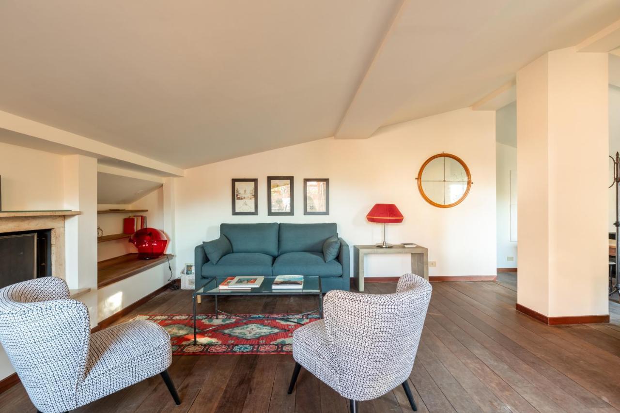 Bright And Comfy Terraced Apartment In Trastevere Рим Экстерьер фото